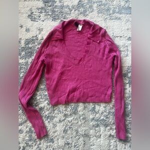 Like new pink top size M crop top
